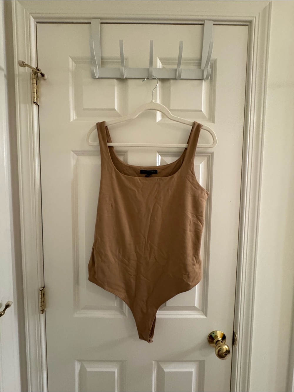 Banana Republic Tan Scoop Neck Bodysuit